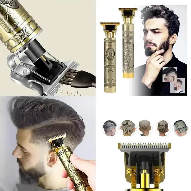 Máquina De Cortar Cabelo e Barba Masculina Profissional Dragão