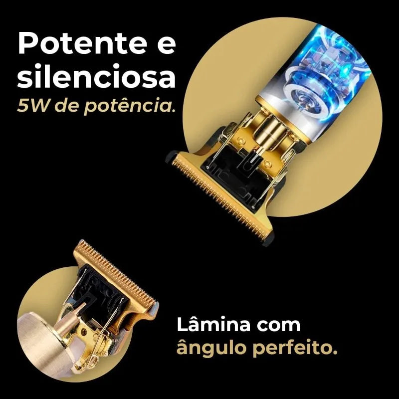 Máquina De Cortar Cabelo e Barba Masculina Profissional Dragão