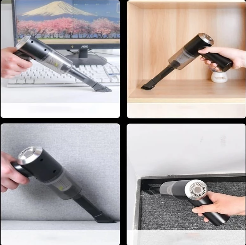 Mini Aspirador de Pó Portatil USB Recarregável - Ideal para Casa, Escritório, Automóvel